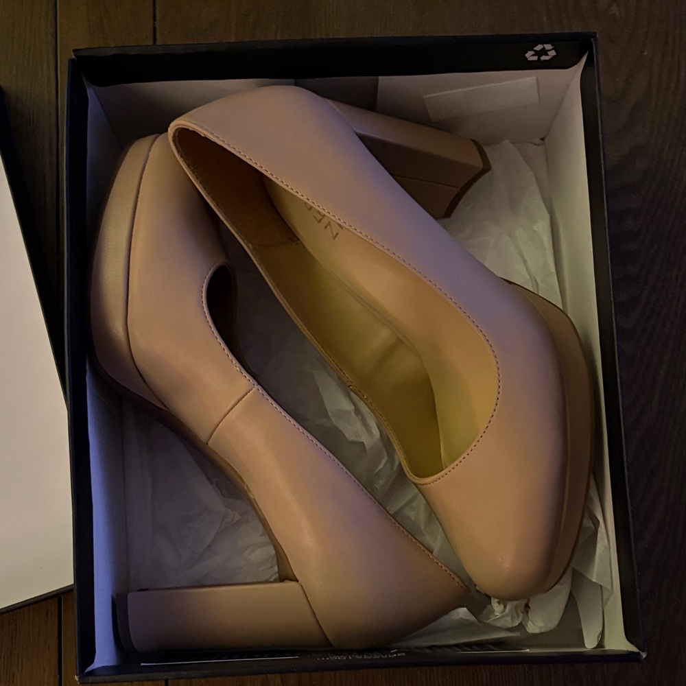 Naturalizer Blush Crème Brûlée Block Heel Pumps 7.5M